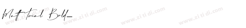 Matt_Trial Bold字体转换